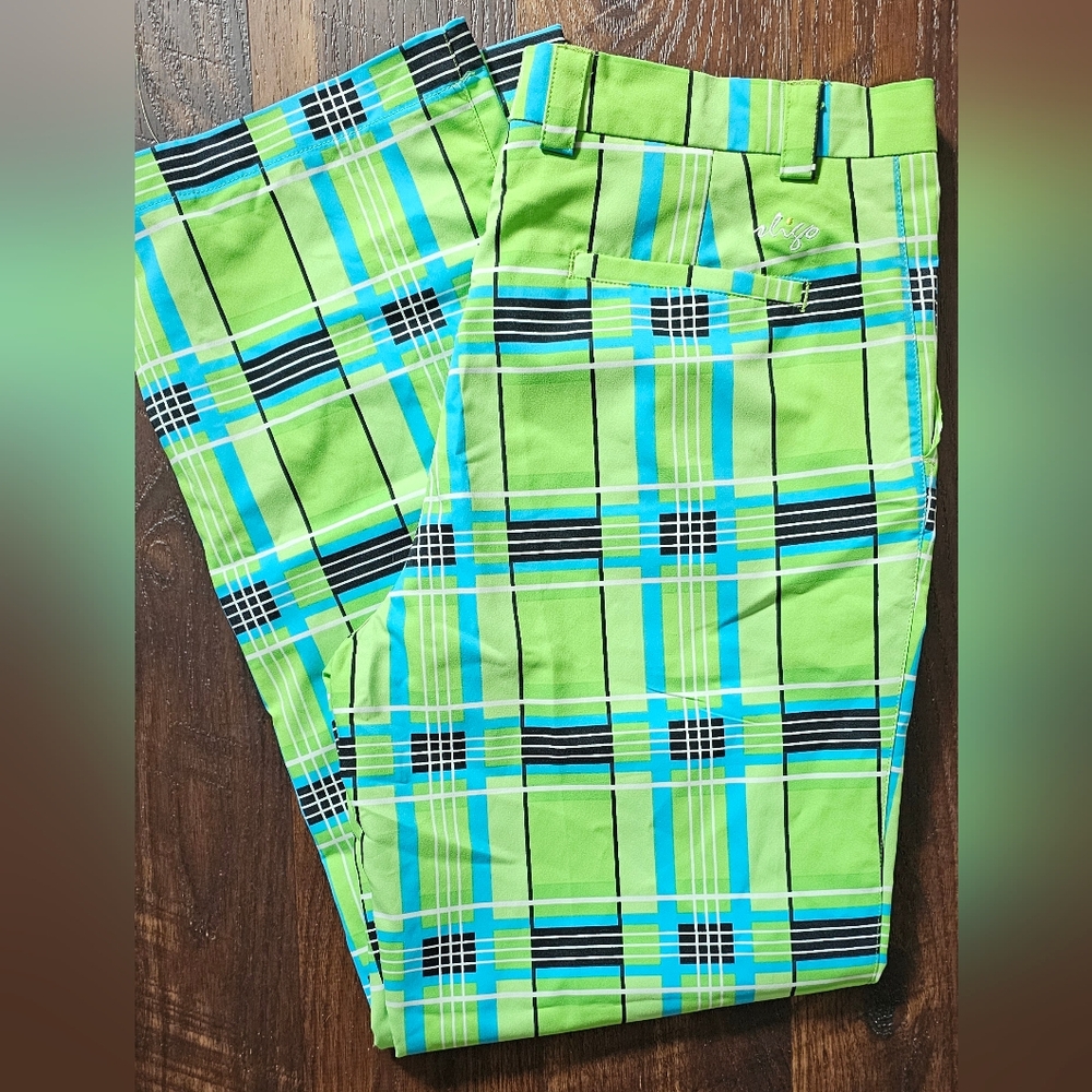 Sligo Green Plaid Men's Golf Pants